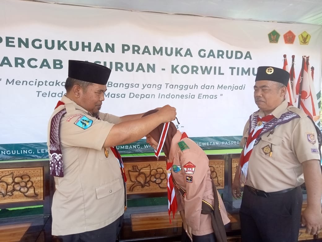 Pengukuhan Pramuka Garuda Ambalan Arjuna Srikandi SMA Negeri 1 Lumbang (SMANILUM)