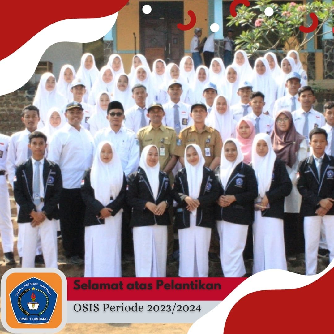 Pelantikan Pengurus OSIS dan MPK Periode 2023/2024 SMA NEGERI 1 LUMBANG